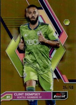 2023 Finest MLS - Gold Refractor #109 Clint Dempsey Front