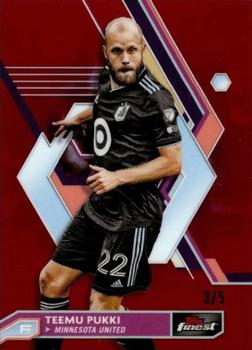 2023 Finest MLS - Red Refractor #11 Teemu Pukki Front