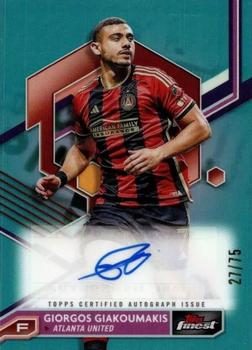 2023 Finest MLS - Base Autographs Aqua Refractor #A-GG Giorgos Giakoumakis Front