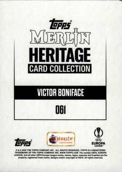 2023-24 Merlin Heritage UEFA Club Competitions #061 Victor Boniface Back