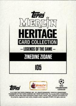 2023-24 Merlin Heritage UEFA Club Competitions #105 Zinedine Zidane Back