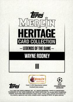 2023-24 Merlin Heritage UEFA Club Competitions - Purple #111 Wayne Rooney Back