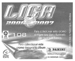 2006-07 Panini Liga Este Stickers (Mexico Version) #108 Lopo Back