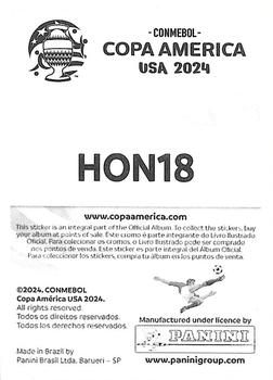 2024 Panini CONMEBOL Copa America USA Stickers #HON18 Luis Palma Back