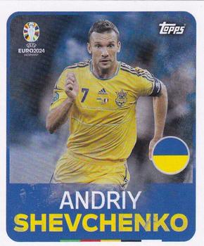 2024 Topps UEFA EURO 2024 Germany Sticker Collection #LEG5 Andriy Shevchenko Front