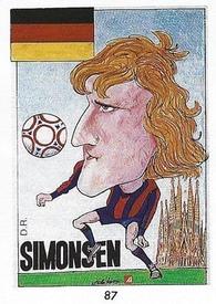 1990 Pronostocos Los Grandes del Futbol Mundial (1930-1990) #87 Allan Simonsen Front