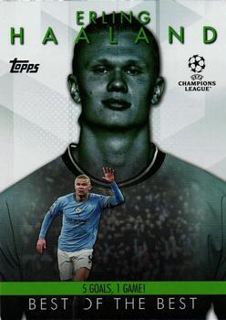 2023-24 Topps UEFA Club Competitions - Best of the Best 2022-23 Moments #BM-3 Erling Haaland Front