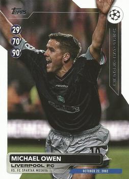 2023-24 Topps UEFA Club Competitions - Historic Hat-Tricks #HH-8 Michael Owen Front