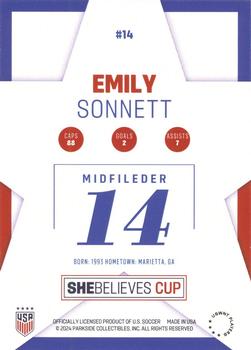 2024 Parkside USWNT SheBelieves Cup #14 Emily Sonnett Back