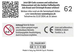 2024 Panini Ferrero DFB Team Sticker Collection #62 München Back
