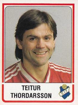 1986 Panini Fotboll 86 Allsvenskan och Division II #244 Teitur Thordarsson Front