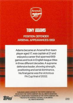 2023-24 Topps Arsenal Team Set - Blue #28 Tony Adams Back