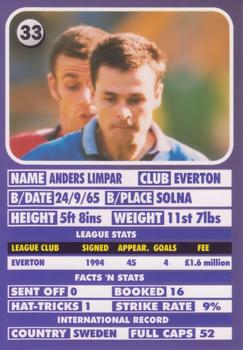 1995-96 LCD Publishing Premier Strikers #33 Anders Limpar Back