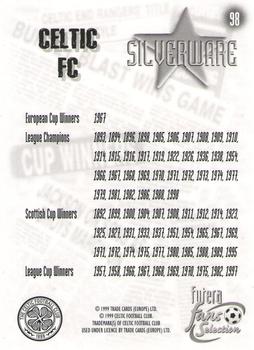 1999 Futera Celtic Fans' Selection #98 Silverware Back