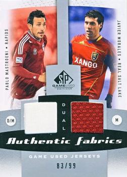 2011 SP Game Used - Authentic Fabrics Dual #AF2-ARG Pablo Mastroeni / Javier Morales Front