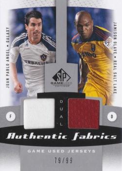2011 SP Game Used - Authentic Fabrics Dual #AF2-COL1 Juan Pablo Angel / Jamison Olave Front