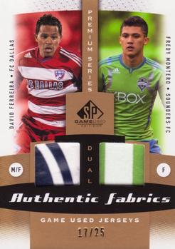 2011 SP Game Used - Authentic Fabrics Dual Premium Series #AF2-COL2 David Ferreira / Fredy Montero Front