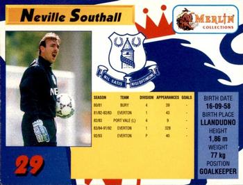 1993 Merlin's Premier League #29 Neville Southall Back