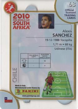 2010 Panini FIFA World Cup South Africa #63 Alexis Sanchez Back