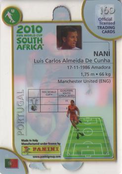 2010 Panini FIFA World Cup South Africa #160 Nani Back