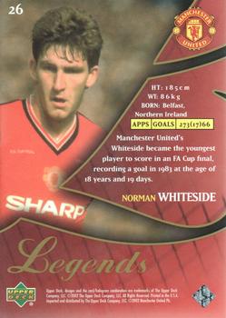 2002 Upper Deck Manchester United Legends #26 Norman Whiteside Back