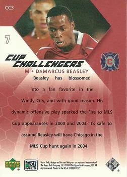 2004 Upper Deck MLS - Cup Challengers #CC3 DaMarcus Beasley Back