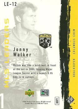 2006 Upper Deck MLS - Leaders #LE-12 Jonny Walker Back