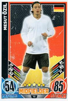 2012 Topps Match Attax Eurostars #73 Mesut Ozil Front