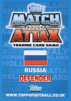 2012 Topps Match Attax Eurostars #151 Sergei Ignashevich Back