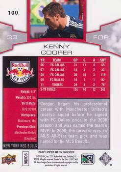 2012 Upper Deck MLS #100 Kenny Cooper Back