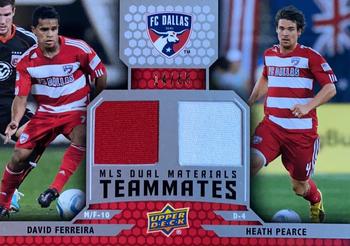 2011 Upper Deck MLS - MLS Dual Materials Teammates #TM-FP David Ferreira / Heath Pearce Front