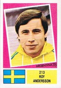 1978 FKS Publishers Argentina 78 Stickers #213 Roy Andersson Front