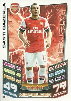 2012-13 Topps Match Attax Premier League #16 Santi Cazorla Front