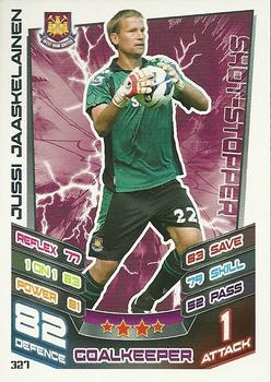 2012-13 Topps Match Attax Premier League #327 Jussi Jaaskelainen Front