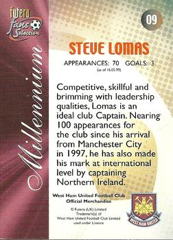 2000 Futera Fans Selection West Ham - Foil #9 Steve Lomas Back
