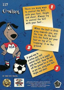 1994 Upper Deck World Cup Toons #117 Control Back
