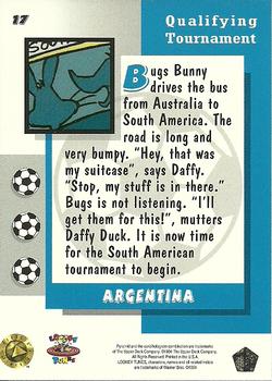 1994 Upper Deck World Cup Toons #17 Argentina - Bugs, Daffy Back