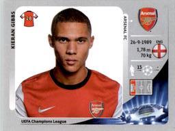 2012-13 Panini UEFA Champions League Stickers #91 Kieran Gibbs Front