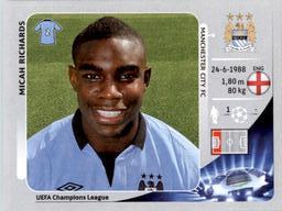 2012-13 Panini UEFA Champions League Stickers #252 Micah Richards Front