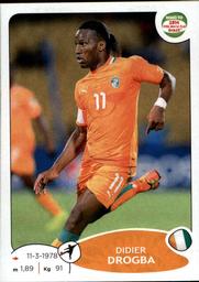 2013 Panini Road to 2014 FIFA World Cup Brazil Stickers #393 Didier Drogba Front