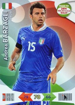 2013 Panini Adrenalyn XL Road to 2014 FIFA World Cup Brazil #121 Andrea Barzagli Front