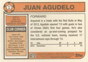 2013 Topps MLS - 1978 English Footballer #EPL-JA Juan Agudelo Back