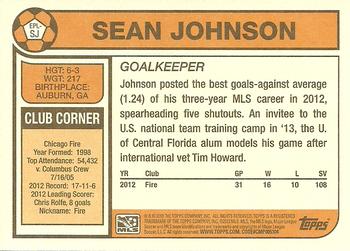 2013 Topps MLS - 1978 English Footballer #EPL-SJ Sean Johnson Back