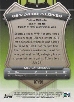 2013 Topps MLS - Blue #3 Osvaldo Alonso Back