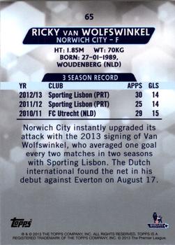 2013-14 Topps Premier Gold #65 Ricky van Wolfswinkel Back