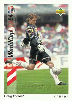 1993 Upper Deck World Cup Preview (Spanish/Italian) #30 Craig Forrest Front