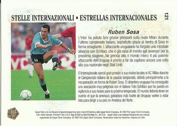 1993 Upper Deck World Cup Preview (Spanish/Italian) #121 Ruben Sosa Back