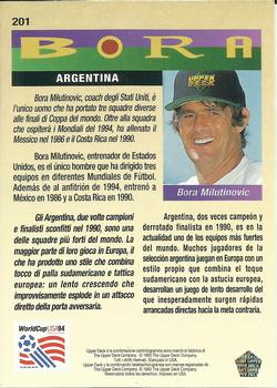 1993 Upper Deck World Cup Preview (Spanish/Italian) #201 Argentina Back