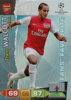 2011-12 Panini Adrenalyn XL UEFA Champions League - Fans' Favourites #NNO Theo Walcott Front