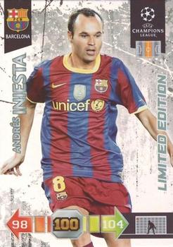 2010-11 Panini Adrenalyn XL UEFA Champions League - Limited Editions #NNO Andres Iniesta Front